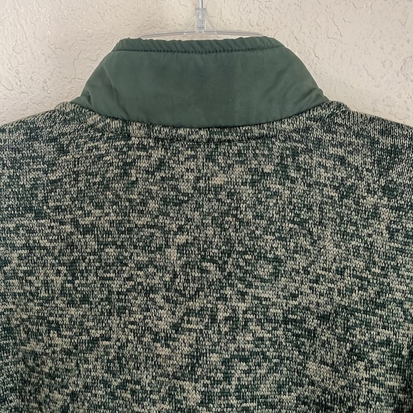 Eddie Bauer Mens Green Sweater Fleece 1/4 Zip Pockets Pullover Long Sleeve XL - Picture 9 of 16